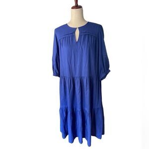 Tyler Boe blue tiered dress size small